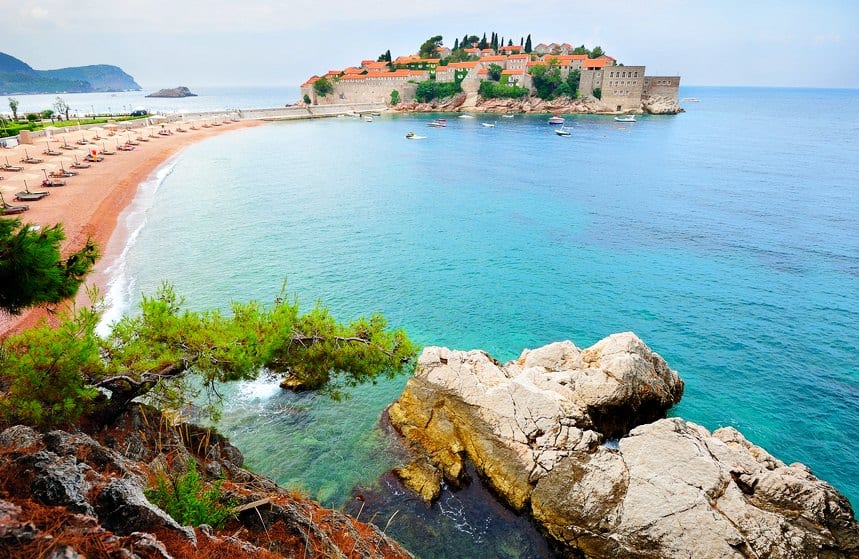 Sveti Stefan island in Montenegro