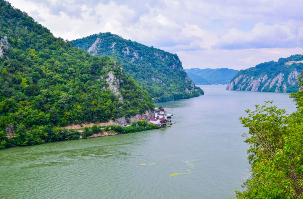 The Iron Gate or Djerdap Gorge - gorge on the Danube River
