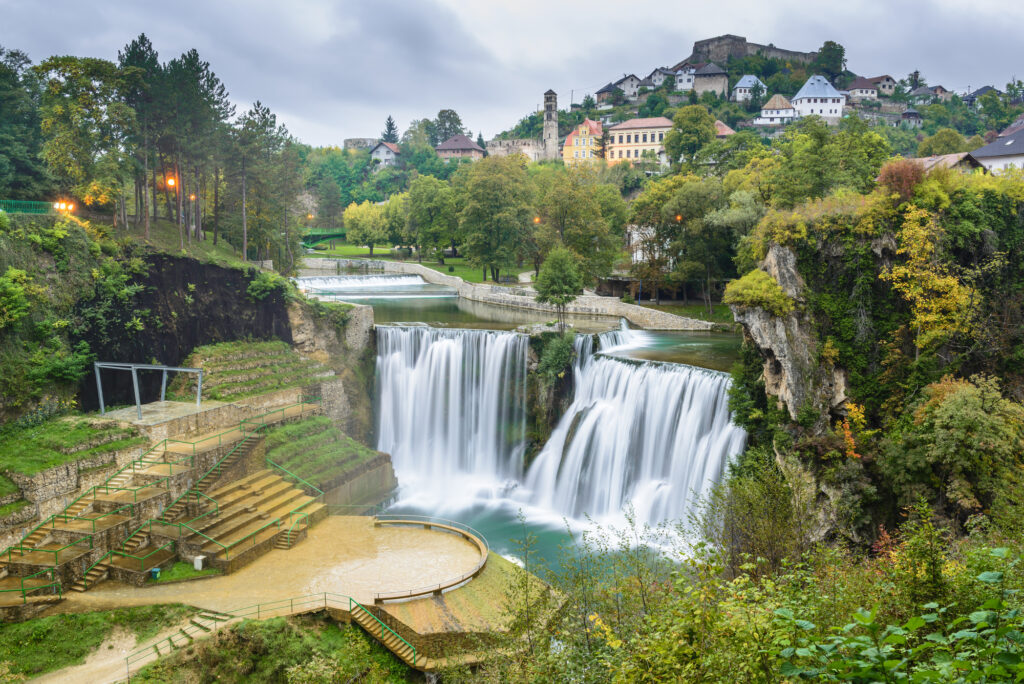 own of Jajce and Pliva Waterfall, Bosnia and Herzegovina