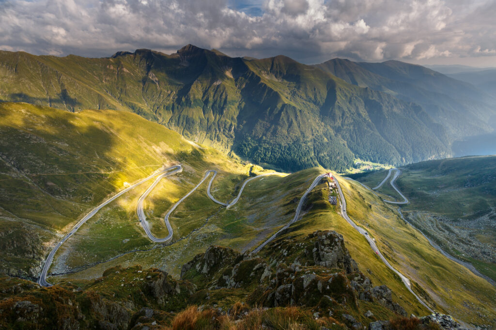 Transfagarasan highway in Romania